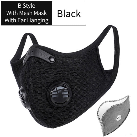 WEST BIKING N95 Dust-proof Cycling Mask With Filter Activated Carbon Bike Face Mask Outdoor Coronavirus Mask Bicycle Face Shield - virtualcatstore.com