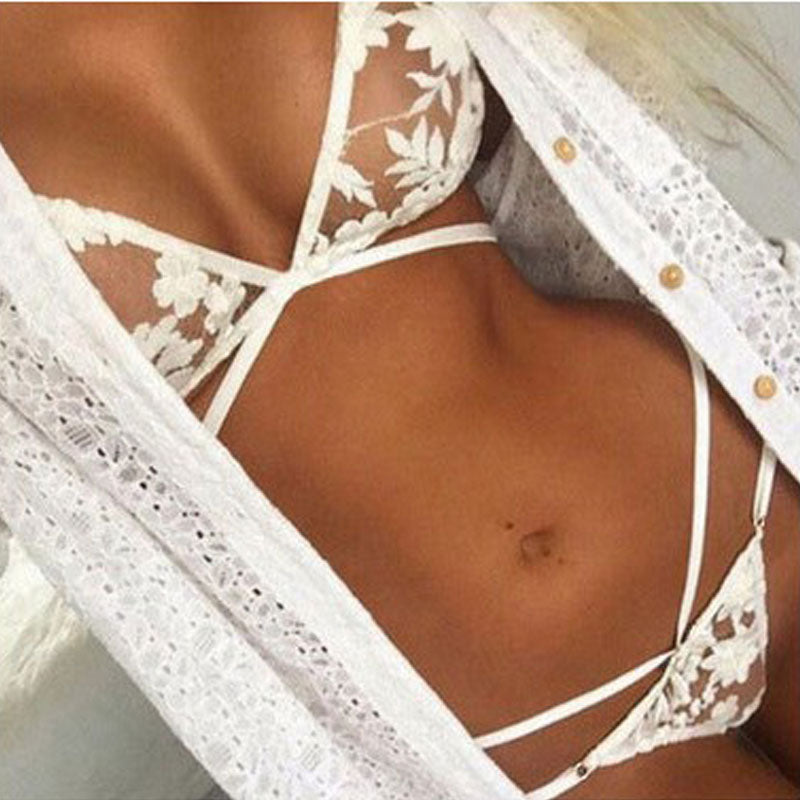 Women Exotic Sexy Apparel Lingerie Set Lace Up Intimate Lingerie Transparent Bridal Lingerie New Ladies lingerie sexy hot erotic - virtualcatstore.com