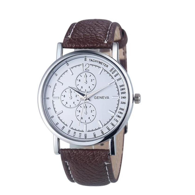 Fashion Women Men Diamond Analog Quartz Faux Leather Wrist Watch Watches Gift watch man luxury Brand - virtualcatstore.com