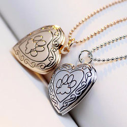 Photo Frame Memory Locket Necklace - virtualcatstore.com