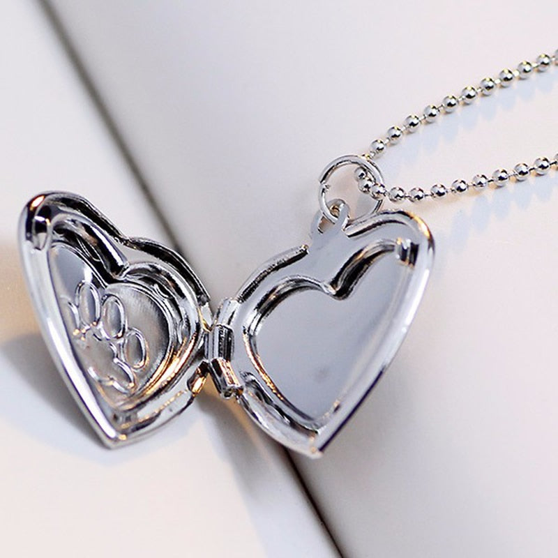 Photo Frame Memory Locket Necklace - virtualcatstore.com