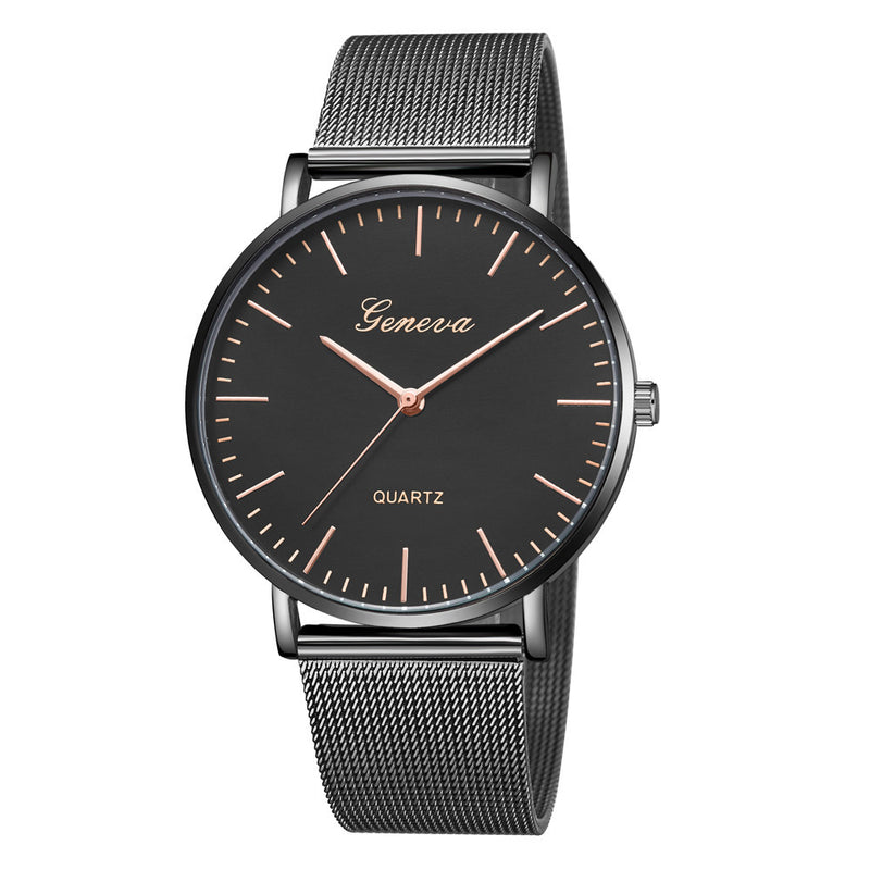 GENEVA Womens Classic Quartz Stainless Steel Wrist Watch Bracelet Watches - virtualcatstore.com