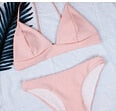 Sexy Women Bandage Bikini Set Push-up Padded Bra Swimsuit Summer Solid Bathing Suit Swimwear - virtualcatstore.com