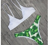 Sexy Women Bandage Bikini Set Push-up Padded Bra Swimsuit Summer Solid Bathing Suit Swimwear - virtualcatstore.com