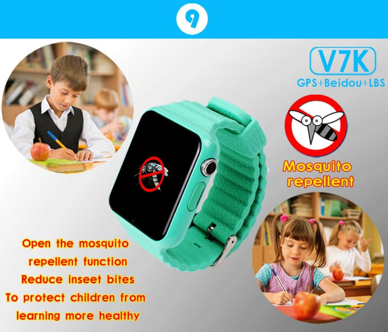 GPS Bluetooth Smart Watch for Kids Boy Girl Apple Android Phone Support SIM /TF Dial Call and Push - virtualcatstore.com