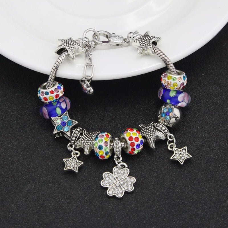 Luxury stainless steel Heart Charm Bracelets - virtualcatstore.com