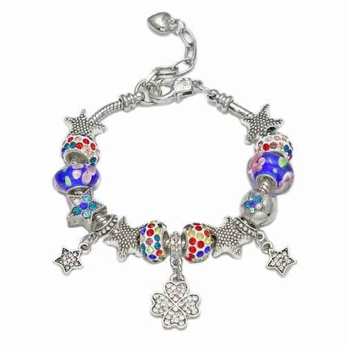 Luxury stainless steel Heart Charm Bracelets - virtualcatstore.com