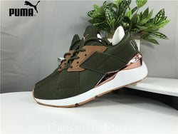 New Arrival PUMA Muse Metal Satin EP II Womens Sneakers 367047-02 Women Sports Badminton Shoes WN's Mid-Top Sneaker Size 35.5-39 - virtualcatstore.com