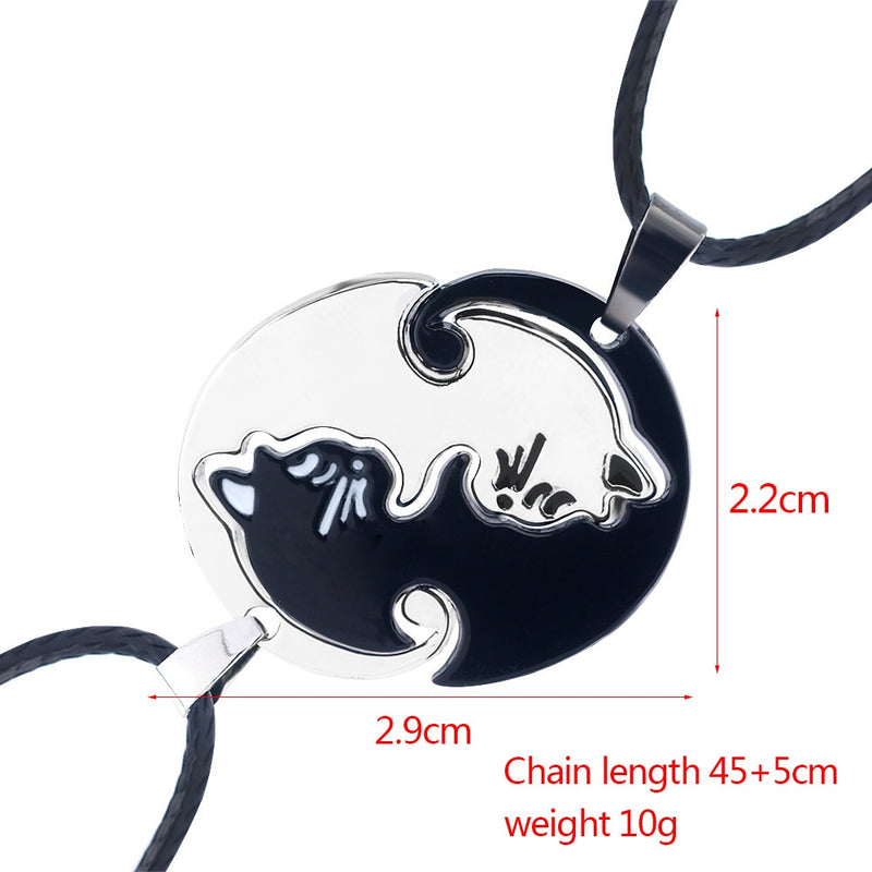 A Pair Couples Necklace - virtualcatstore.com