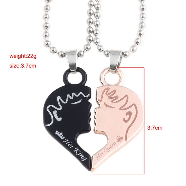 A Pair Couples Necklace - virtualcatstore.com