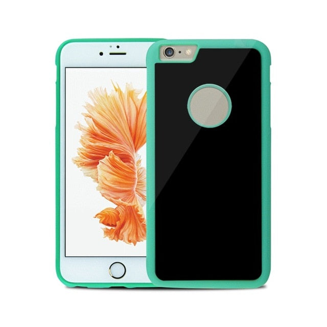 Anti Gravity Phone Bag Case For iPhone X 8 7 6S Plus Antigravity TPU Frame Magical Nano Suction Cover Adsorbed Car Case - virtualcatstore.com
