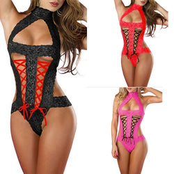 Sexy Lingerie Black Lace Spliced Erotic Lingerie Costumes Temptation Transparent - virtualcatstore.com