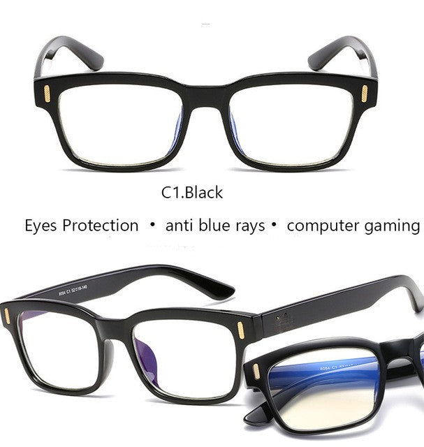 Anti Blue Rays Computer Glasses Men Blue Light Gaming Glasses Protection Myopia - virtualcatstore.com