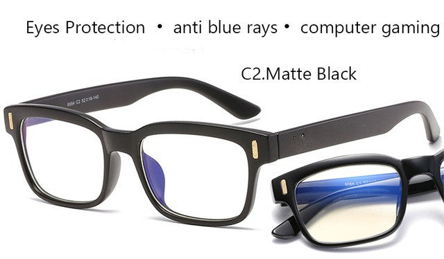 Anti Blue Rays Computer Glasses Men Blue Light Gaming Glasses Protection Myopia - virtualcatstore.com