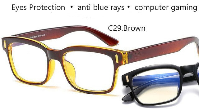 Anti Blue Rays Computer Glasses Men Blue Light Gaming Glasses Protection Myopia - virtualcatstore.com