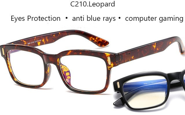 Anti Blue Rays Computer Glasses Men Blue Light Gaming Glasses Protection Myopia - virtualcatstore.com