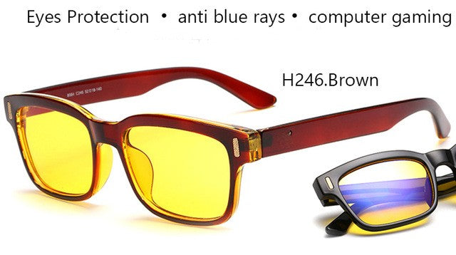 Anti Blue Rays Computer Glasses Men Blue Light Gaming Glasses Protection Myopia - virtualcatstore.com