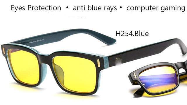 Anti Blue Rays Computer Glasses Men Blue Light Gaming Glasses Protection Myopia - virtualcatstore.com