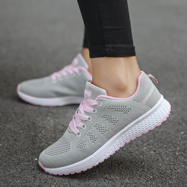 White Platform Trainers Shoes For Women - virtualcatstore.com