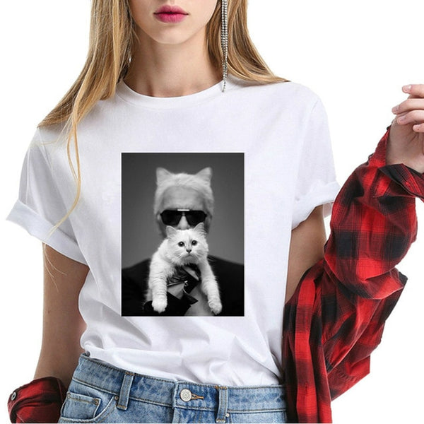 Karl with His cat T-shirt - virtualcatstore.com