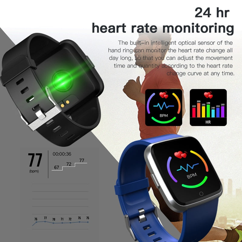 Color Display Bracelet Heart Rate Fitness Tracker Blood Pressure Monitor Bracelet Watch IP67 Waterproof Smartband - virtualcatstore.com