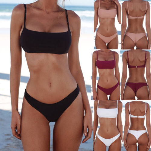 Hot Women Biquinis Push-up Padded Bra Bandage Bikini Set - virtualcatstore.com